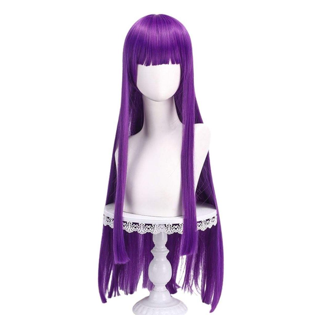 Anime Character Purple Long Straight Hair Chemical Fiber Synthetic Wig Anime Party Game Party Festival Event
