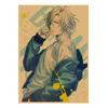 Retro Banana Fish Anime Kraftpapier Poster Wandkunst Wandbild