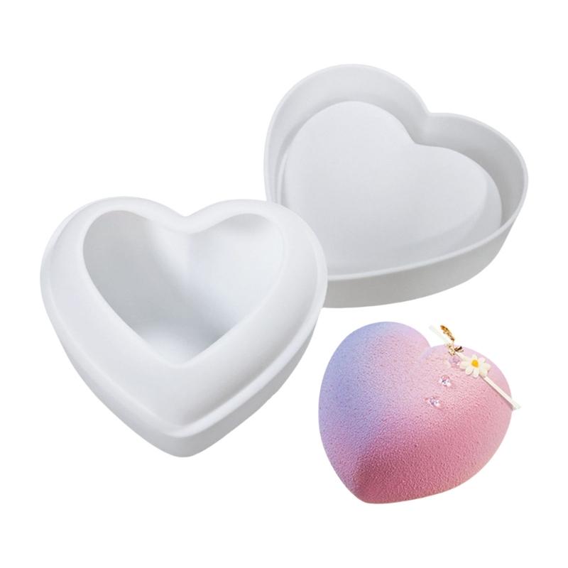 

Multiple Size Silicone Heart Cake Molds Heart Shape Silicone Baking Tray Easy Demold Cake Molds for DIY Baking Creation 4 inches