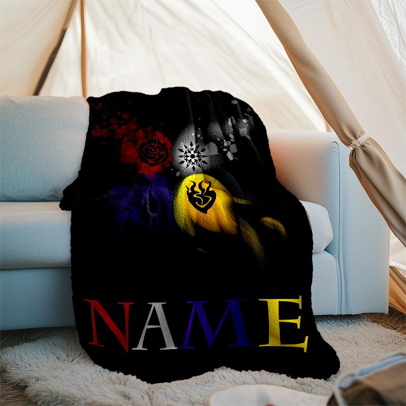 Personalized Custom Name Blanket - RWBY Volume Print Design,Blanket for Sofa,Bed,Travel,Camping - Soft and Warm, Great Gift