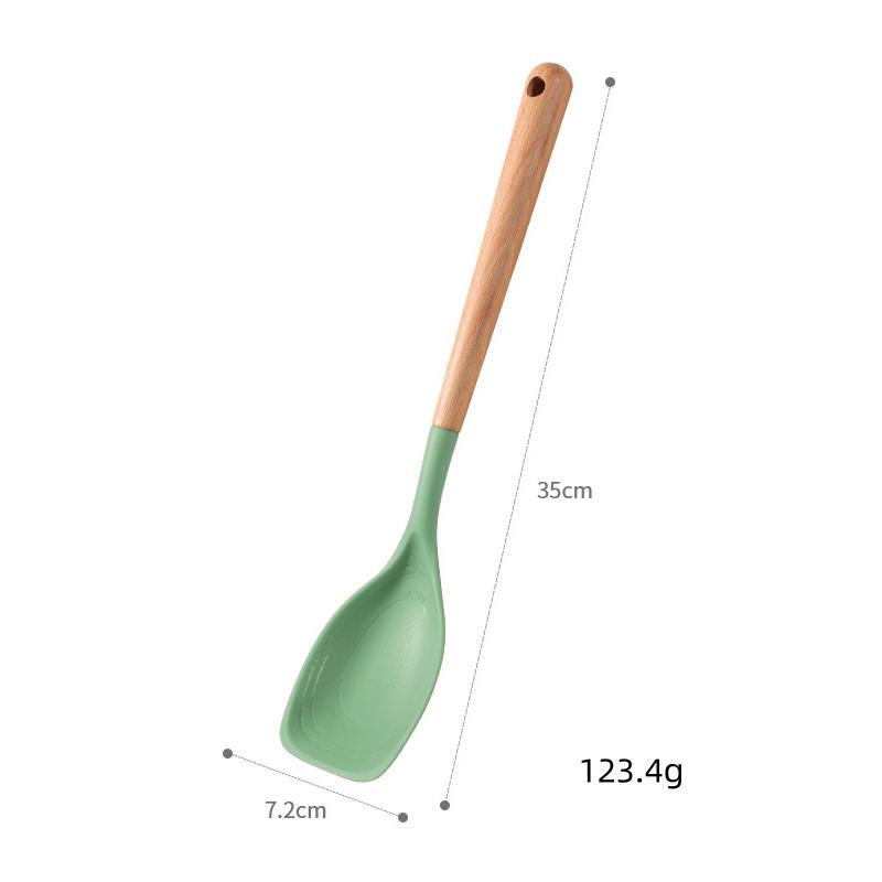 1/2/3PCS Spatule en Silicone Résistante à la Chaleur Cuillère Grattoir Accessoires de Cuisine Multifonctionnels Outil de Cuisine Ustensile Batterie de Cuisine