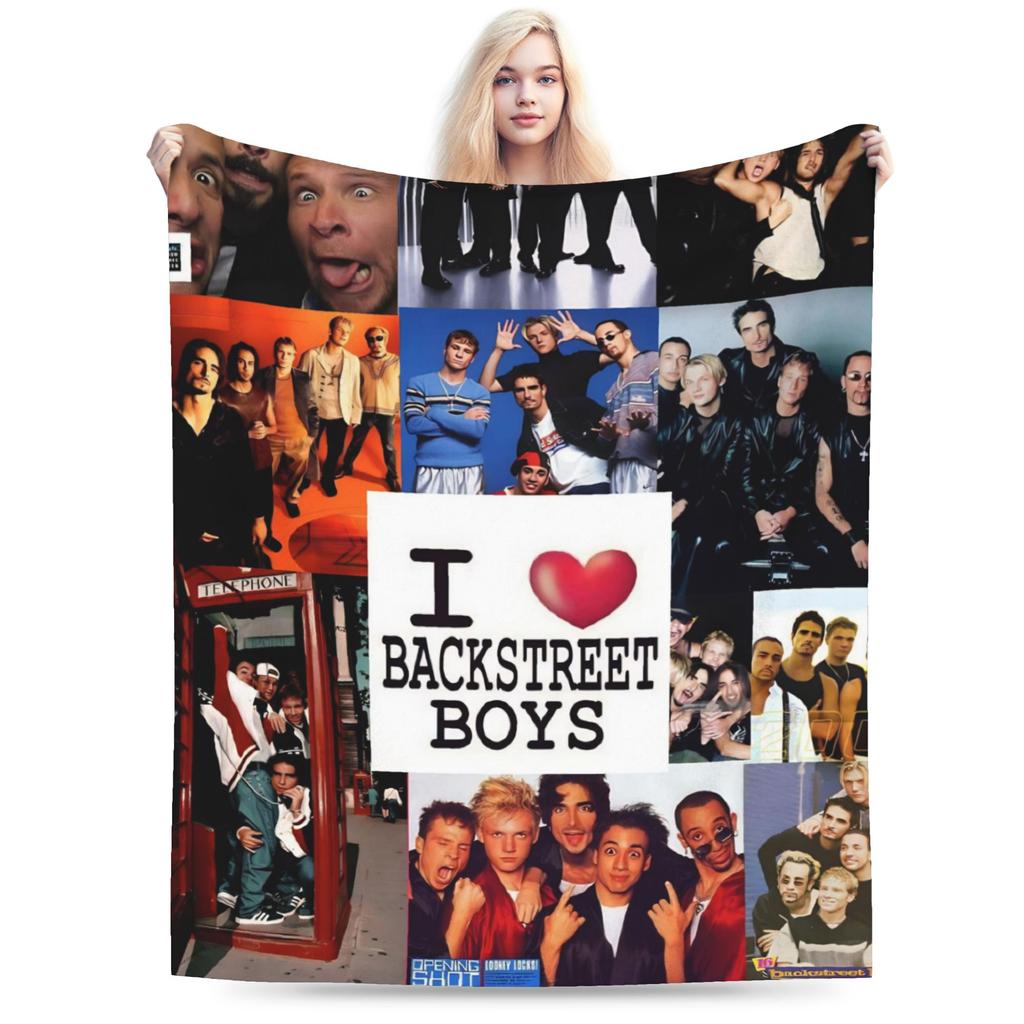 Super Soft Backstreet Boys Throw Blanket Premium Fleece Flannel Lightweight Bed Blanket Super Cozy Blankets All Season Use