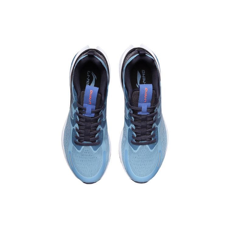 Li-Ning Seamless Cushioning Low-Top Running Shoes Unisex Sneakers Blue Black ARHR049-2