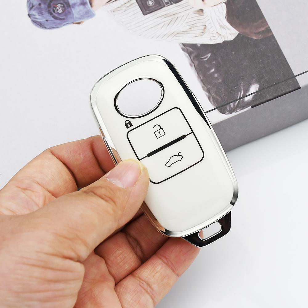 Shell Holder Protector For Toyota Yaris Ativ Raize Veloz Avanza Rush Perodua Daihatsu 3Buttons Tpu Remote Car Key Fob Cover Case
