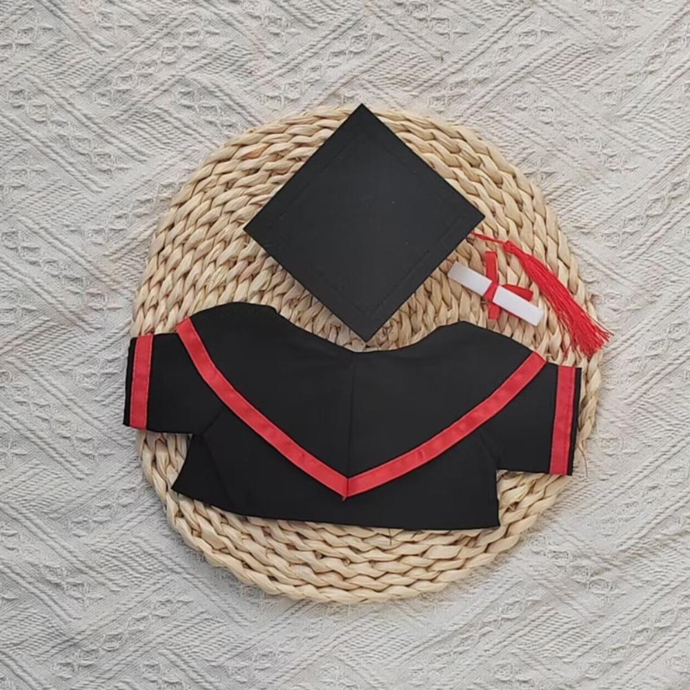 Plush Bear Graduation Bear Clothes Dress Up Plush Dolls Outfits Doll Graduation Clothes Girls Gift