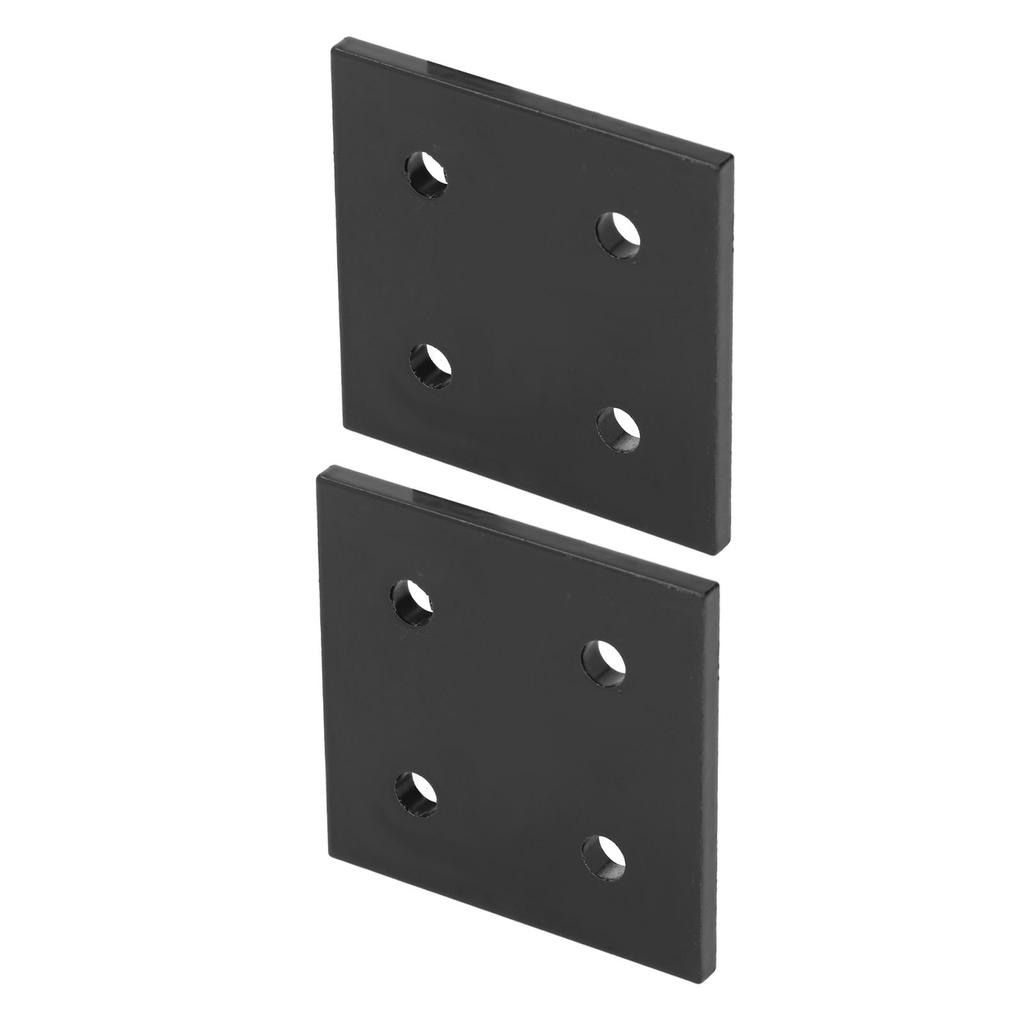 2Pcs Joint Plate Corner Fastener Rectangle Bracket Aluminum Profile Connecting for Wood 4 Holes 6060