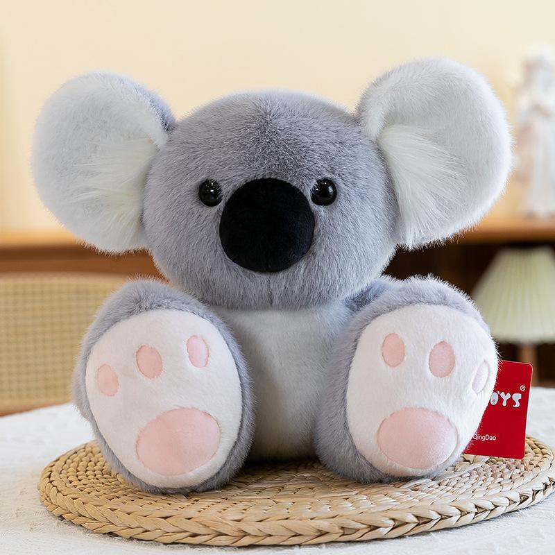 Creative Big Feet Animal Plush Toy Panda Doll Koala Fox Raccoon Doll Children'S Gift Grab Doll