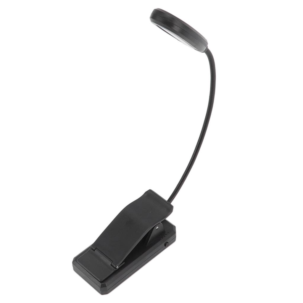 Clamp Desk Lamp 360 Degrees  Rotation 3 Color Temperature 5LEDs Clip Work Light for Reading Study College Dorm Office