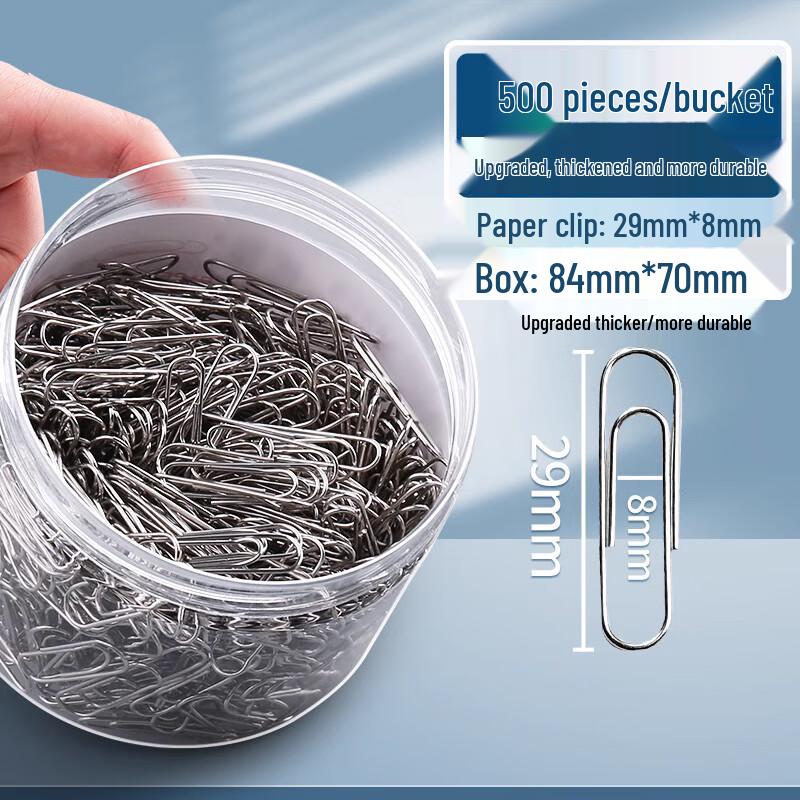 Xieyu Upgraded Thick Silver Paper Clips