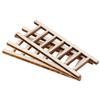 3Pcs Mini Wood Ladder Figurines Craft Garden Gift Diy Ornament Garden Decoration