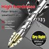 1Pcs Four-edged Cross Serrated Drill Bit Hexagonal Handle 5-12mm Tile Drilling Tool Alloy Steel Eccentric Drill
