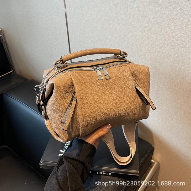 

New sense handbag bag female senmeng fashion soft leather shoulder bag large capacity messenger bag