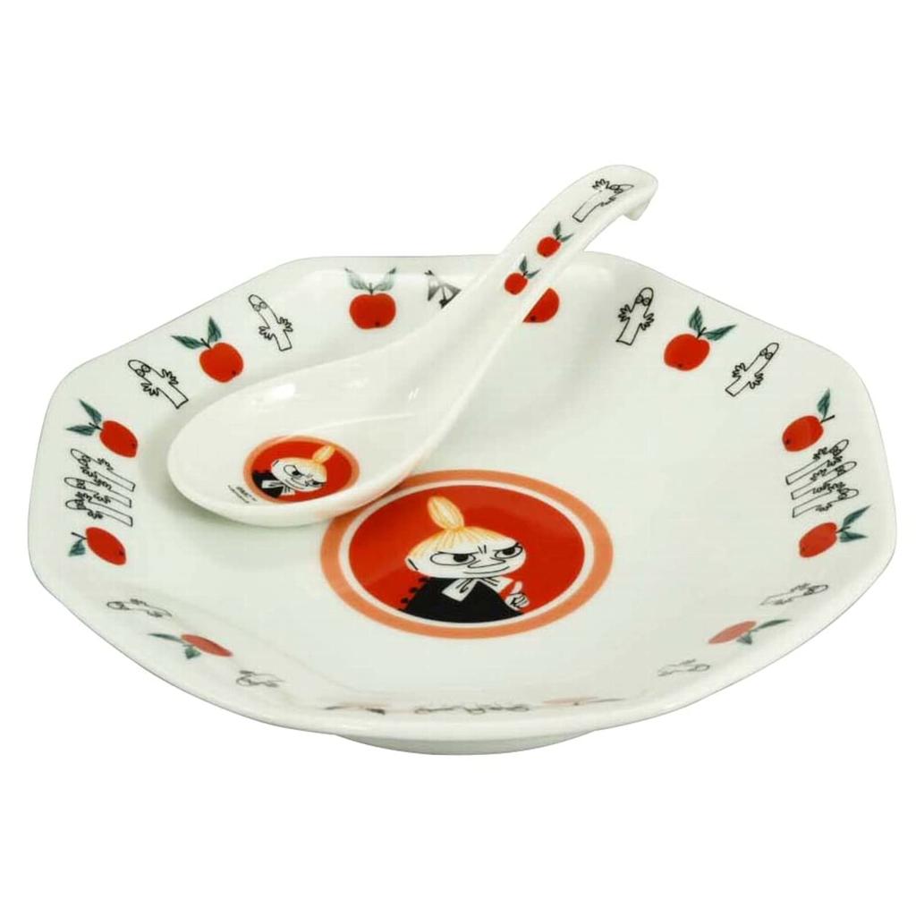 Yamaka Shoten MOOMIN Dinnerware 19cm Fried Rice Plate with Chinese Little My Microwave Moomin Nordic Day Wedding Made In Set, Ladle, Series, Design,