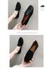 Women's Square Toe Loafers - Soft Leather, Hollowed-Out Flats for Spring/Summer 2025