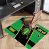 1pc Football Club Logo Print Area Rug - Soft, Washable Non-Slip Indoor Mat for Office Chairs, Living Room, Home Office Decorative Rug