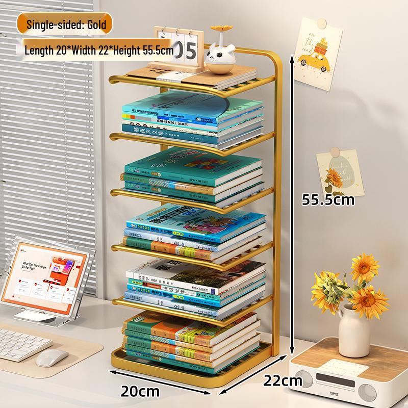 Desktop Book Organizer and Storage Rack