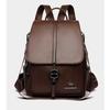 2026 Retro Soft Leather Women's Backpack: Multifunctional, Lightweight, Versatile Casual Travel Bag & Single Shoulder Style