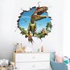 New 3D Broken Wall Dinosaur Wall Stickers Bedroom Living Room Children's Room Decorative Painting