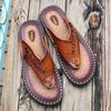 Fashion POLALI Luxury Brand Flip Flops Soft Comfortable Microfiber Leather Slippers Beach Slipper Flip Flop Summer Shoe For Men Size 47