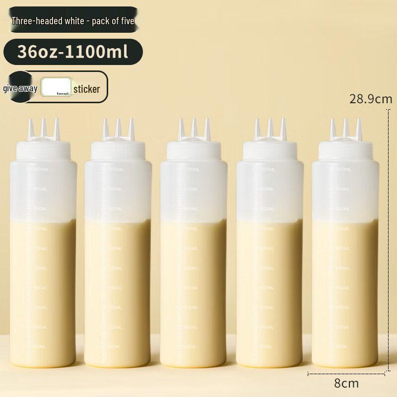 ZISIZ Plastic Squeeze Sauce & Oil Bottle