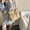 Mode trendy schoudertas nieuwe eenvoudige grote tote bag veelzijdige casual geplooide make-uptas