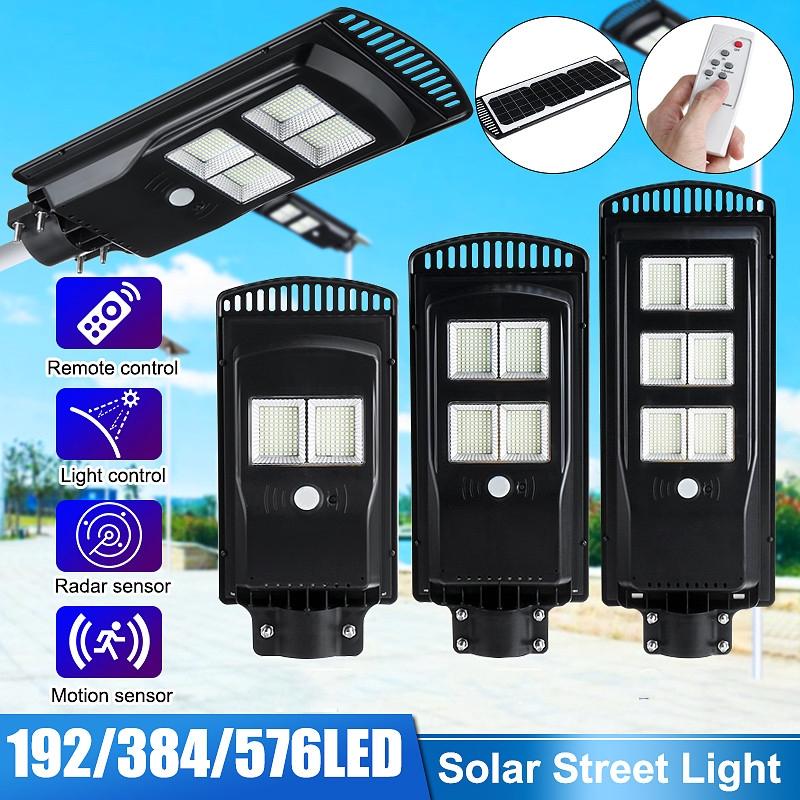 140W 180W 80W Solar Street Light PIR Motion Sensor LED Outdoor Garden Wall Lamp 7500K with Remote Controller
