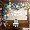 Macaron Balon Garland Arch Kiti Doğum Günü Partisi Dekorasyon Çocuklar Düğün Doğum Günü Balon bebek duş Konfeti Lateks Balon