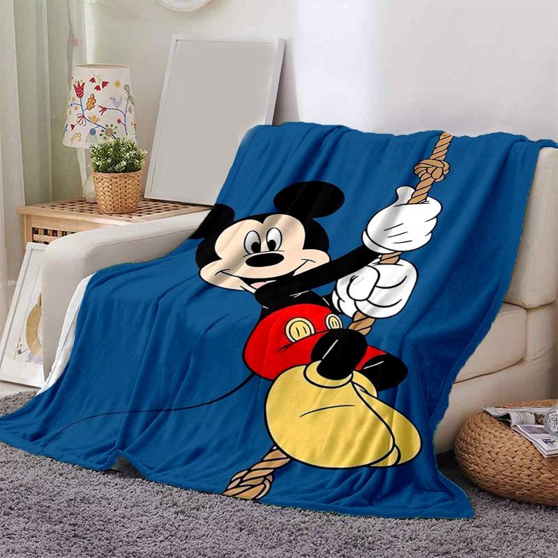 1 unidad, Manta Decorativa para el Hogar de Mickey Mouse: Un Regalo Perfecto para tu Dormitorio, Sala de Estar o Viaje, Manta Gruesa de Franela, Ideal para Sofás