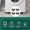 4 Pcs Washing Machine Fixed Pads Noise-reducing Shockproof Anti-vibration Washing Machine Lifting Foot Bases Household Supplies