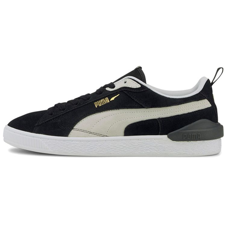 Кроссовки PUMA Unisex Черно-белые замшевые Bloc Низкие 381183-02 35.5