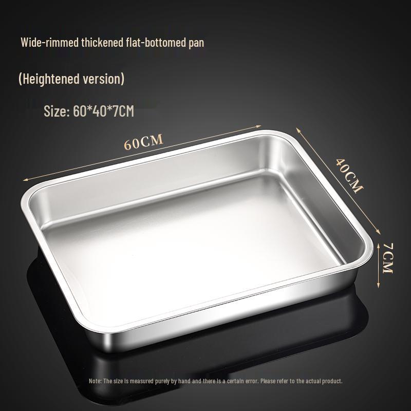 Food Grade Stainless Steel Rectangular Tray for Tiramisu or Cooked Foods