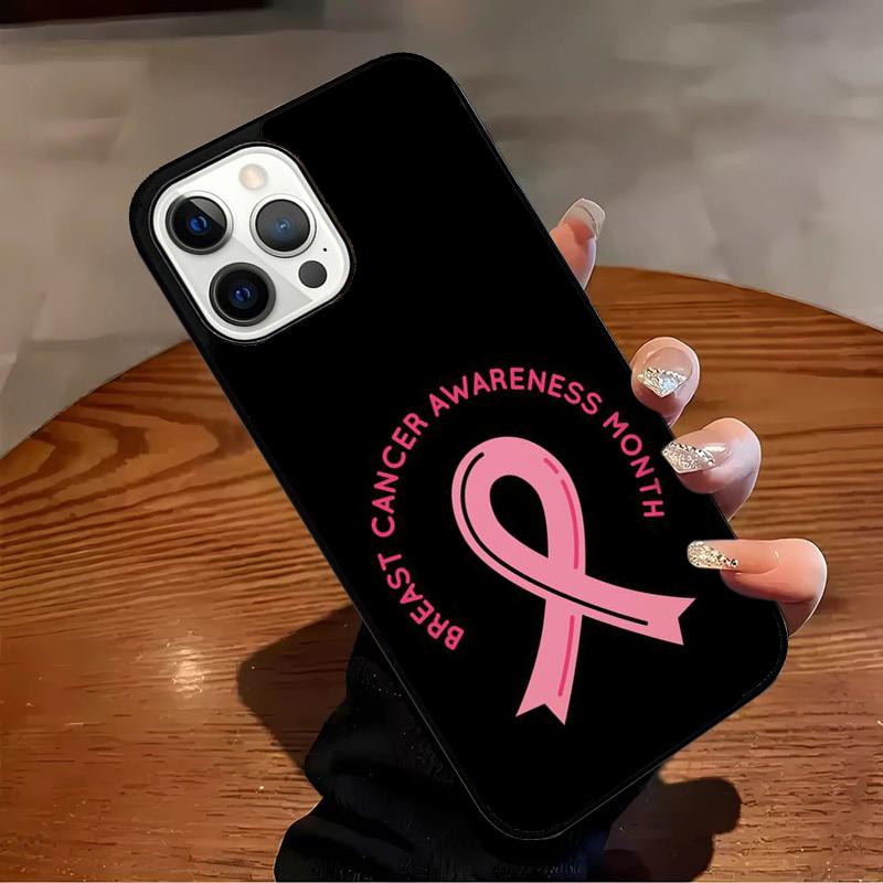 

Girl Breast Cancer Pink Ribbon Phone Case For iPhone 17 Air 16 15 14 13 12 11 Pro Max Max Plus Bumper Case Cover iPhone 16pro