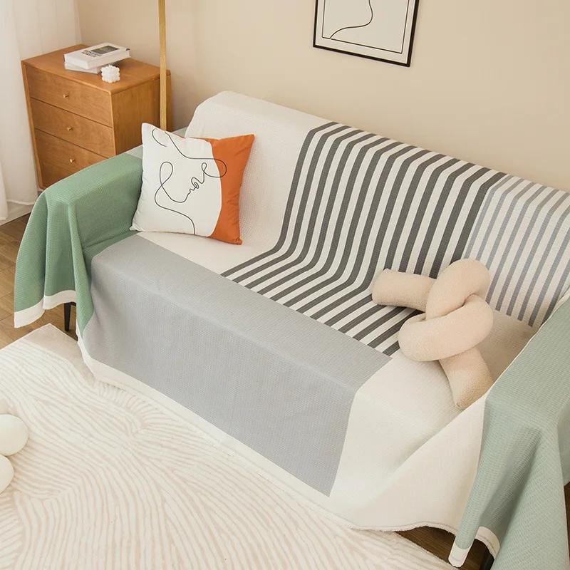 Polyester Baumwolle Bedrucktes Sofa Handtuch Chenille Sofa Decken All-Inclusive Überwurfstoff Vier Jahreszeiten Sofa Handtuch Anti Katzenkratzer