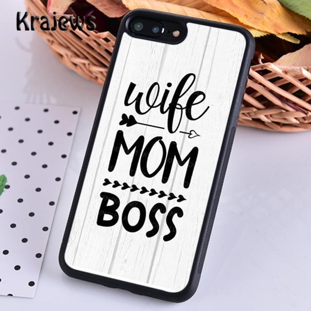 Wife Mamma Boss For iPhone 17 Air 16 Phone Case Cover 15 14 Plus 12 13 Pro Max Coque Fundas