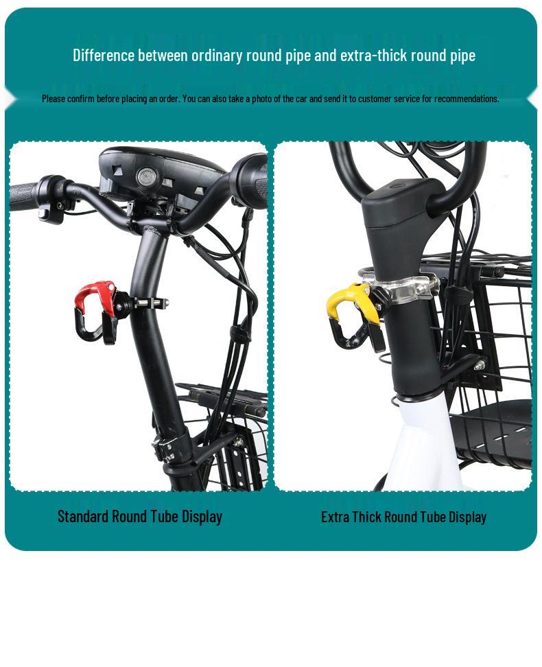 Front-Mounted No-Drill Universal Hook for E-Bike/Motorcycle Helmet
