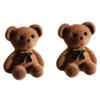 Boucles d'oreilles à tige en forme de lapin en peluche pour femmes, nouveau design, mignon, mode coréenne, marron, animal, ours, bijoux, cadeau de fête pour filles