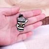 Ghost Latte Enamel Pin Cute Cartoon Halloween Accessory for Clothing Bags Badge