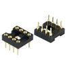 High Performances DIP8 IC Test Socket With Gold-Plated Round Hole 8pin Ic Socket For LM358, TL072 8pin Chip Components