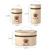 Round Barrel Food Storage Bag Large-Capacity Tote Lunch Bag Portable Lunch Box
