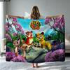 Couverture en Flanelle Imprimé Leo et Tig Haute Qualité Chaude Confortable Couverture pour Toutes les Saisons Parfaite pour les Cadeaux Décoration Intérieure