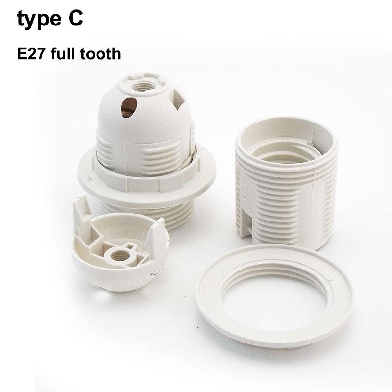 

220 В 110 В E14 E27 M10 Цоколь светодиодной лампы Цоколь лампы Держатель для головки Электрический подвесной винт Преобразователь абажура лампы type C white e27