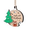 Xmas Countdown Sign Wooden Days Until Christmas Ornament Rustic Hanging Advent Calendar for Mantel Christmas Tree Decoration
