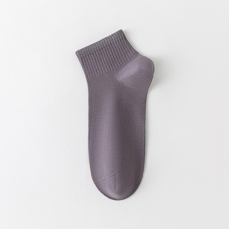 Male Spring and Summer Pure Cotton Deodorant Antiperspirant 5A Antibacterial Shallow Mouth Socks