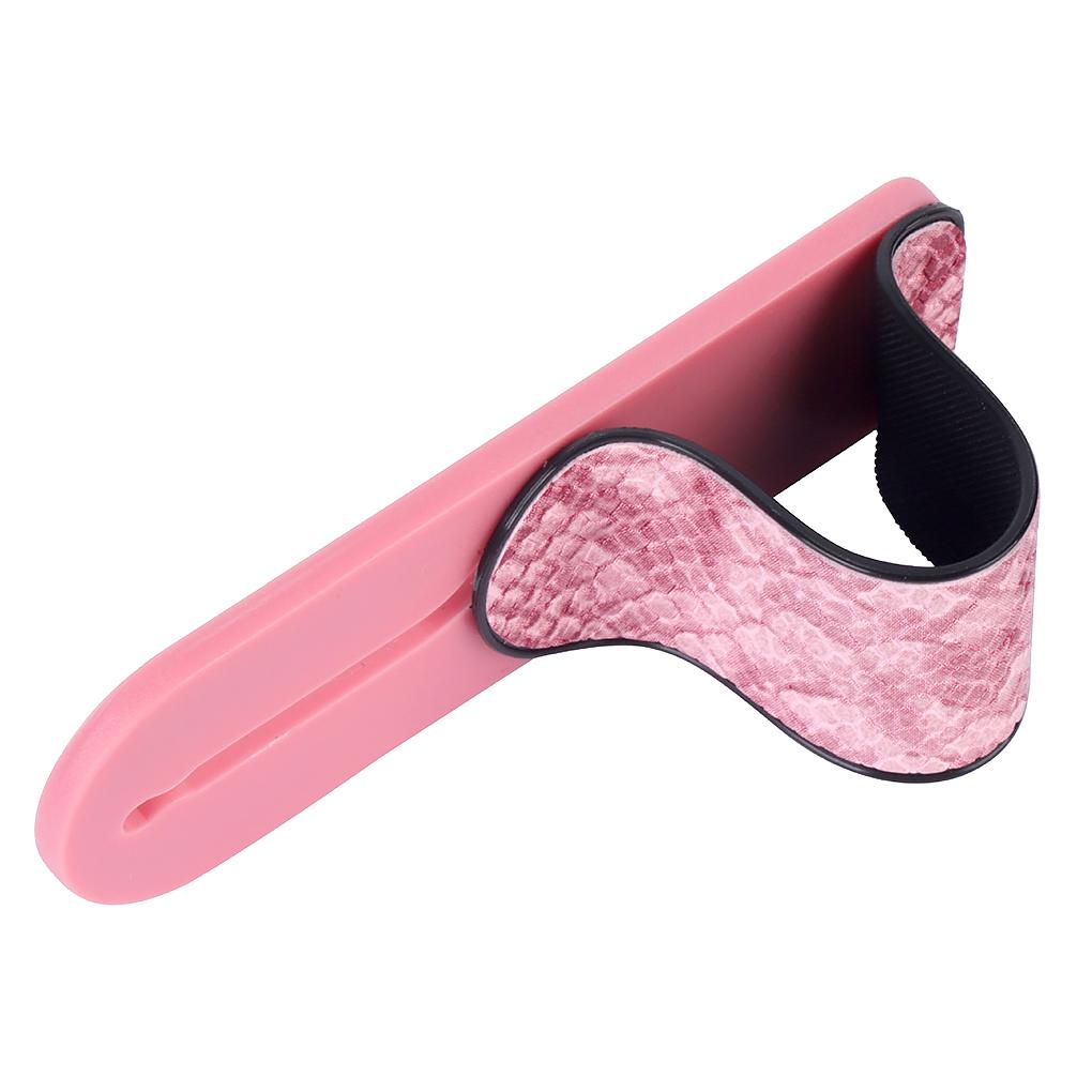

Fingertip Strap Wristband Mobile Phone Holder Pull Ring Elastic Smartphone Wired Earphone Paste Bracket Office Supplies рожевий