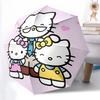 1pc Hello Kitty Automatic Folding Umbrella with Blue Tie Design - Portable 3-Fold Outdoor for Fans, Travelers, Everyday Use, Festive Gift.Z078