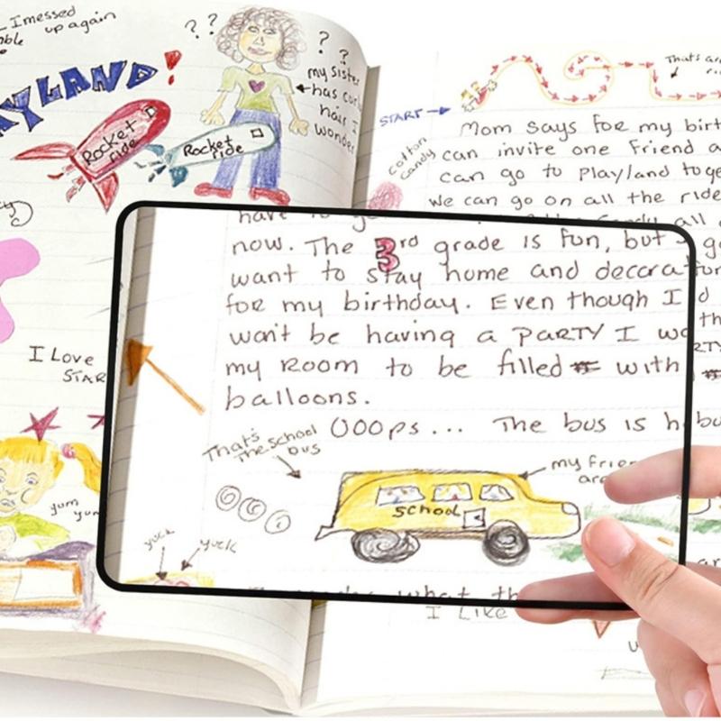 Light weight Outdoor Reading Card Flexible Goosenecks Handheld Magnifiers Card for Outdoor Activity