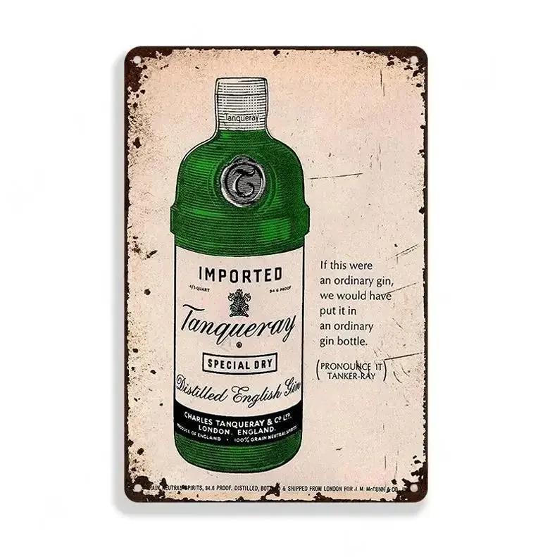 Vintage Beer Brand Metal Tin Sign Man Cave Bar Club Industrial Decor Metal Signs Plaque Garage Retro Metal Plate Wall Decor