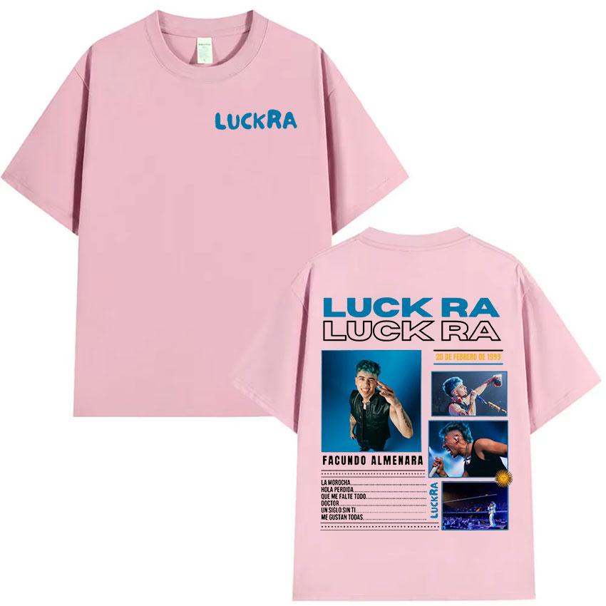 Rapper Luck Ra FACUNDO ALMENARA Album 2025 Graphic T Shirts Hip Hop Fashion Cotton Short Sleeve T-shirt Unisex Streetwear