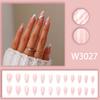 Winter Sweet Cartoon Christmas Wearing Nails Snowflake Santa Claus Nail Art Fake Nail Patch Christmas Collection