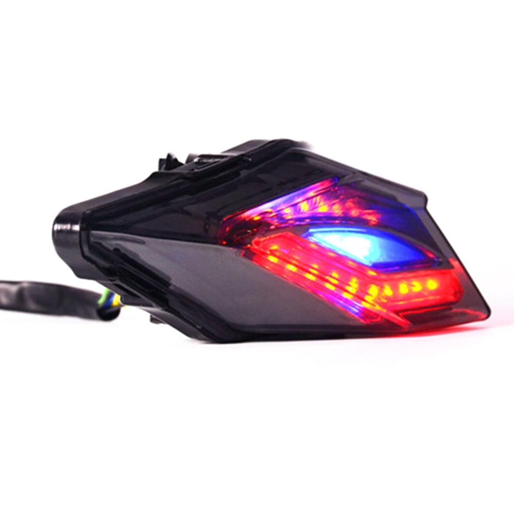 Motorcycle Tail Light with Turn Signal Brake Lamp Fit for Ninja 300 250 250R Z250(BlueRed Light )